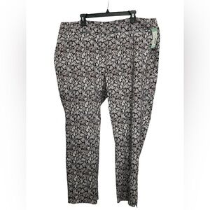 Erica Taylor Straight Leg Printed Pull On Pant 3X Snake Print Stitch Fix NWT